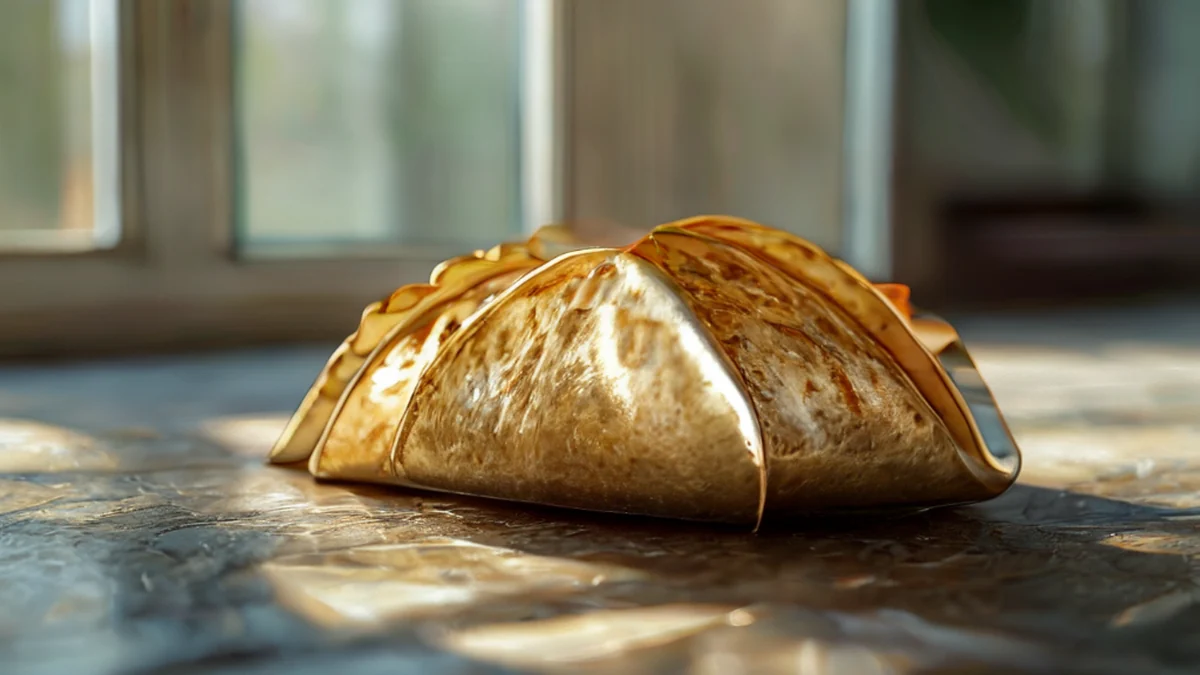 Un soporte para shells de taco organiza las shells en la cocina.